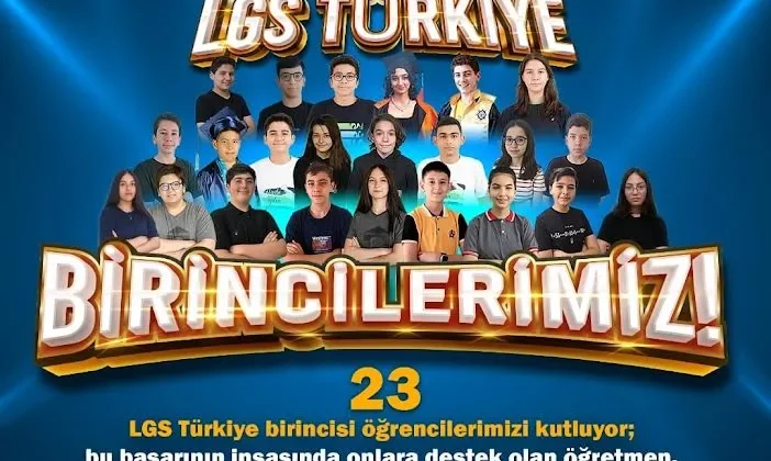EĞİTİM ŞEHRİ GAZİANTEP’TEN LGS’DE DEV BAŞARI: 23 ÖĞRENCİ TÜRKİYEBİRİNCİSİ