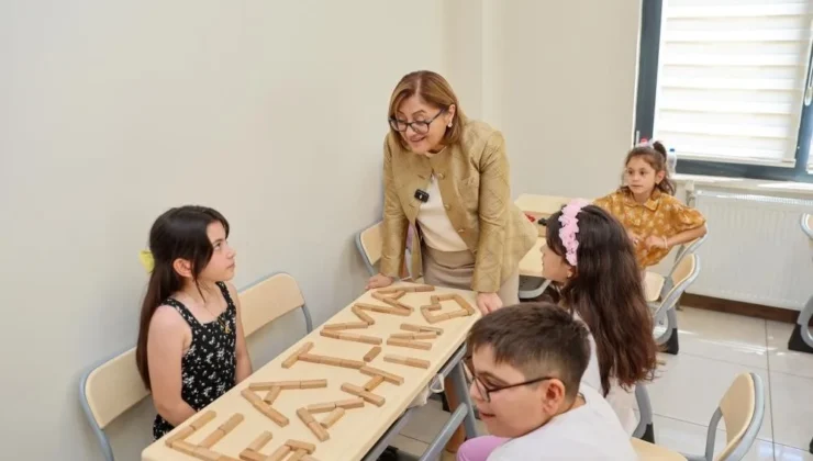 Başkan Şahin, yaz okullarından faydalanan çocuklar ile bir araya geldi
