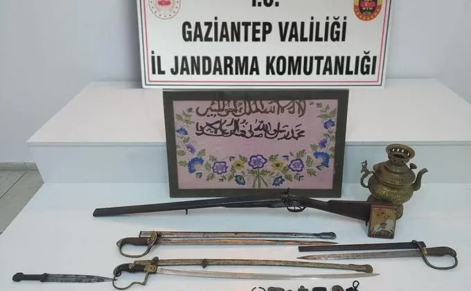 Gaziantep’te tarihi eser operasyonu: 1 gözaltı