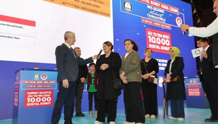 Şahinbey’de 3 bin 385 sosyal konutun kura heyecanı