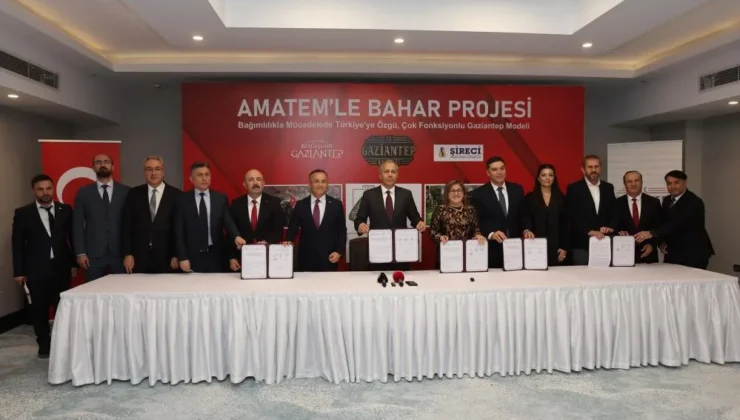 Bakan Yerlikaya’nın katılımıyla Türkiye’de ilk olacak AMATEM’le bahar projesi için imzalar atıldı