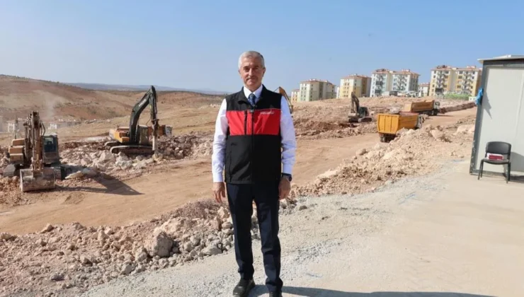 Şahinbey Belediyesi’nin 10 bin sosyal konut projesinde ilk etabı hızla yükseliyor