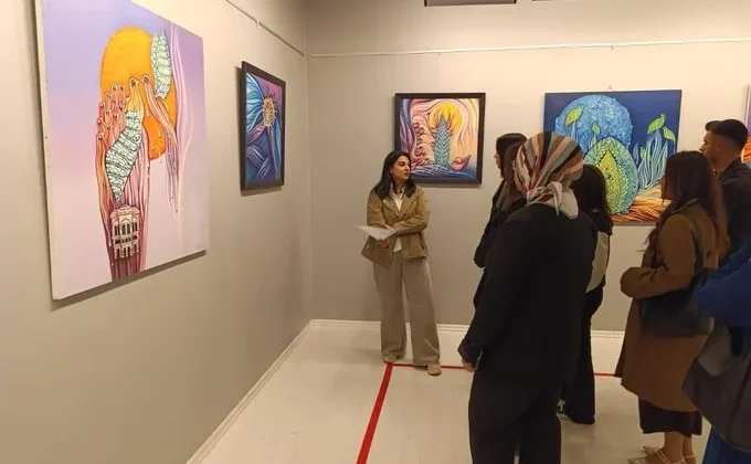 Güzel Sanatlar Fakültesi Öğrencilerinden SANKO Sanat Galerisine ziyaret