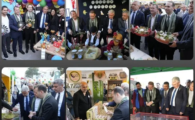 ZEYTİN FESTİVALİ RESMÎ KORTEJ VE AÇILIŞ TÖRENİ PROTOKOLÜN KATILIMIYLA GERÇEKLEŞTİ: NTO STANDINA YOĞUN İLGİ