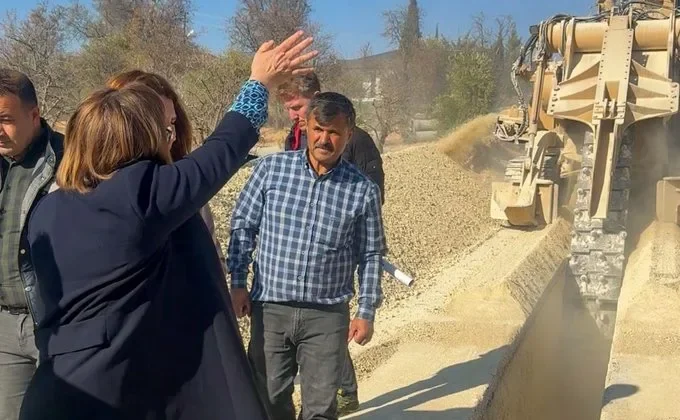Burç’ta GASKİ’nin altyapı çalışmaları hızlandı