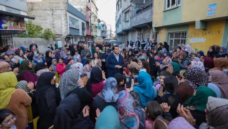 Başkan Yılmaz’ın mahalle ziyareti mitinge dönüştü