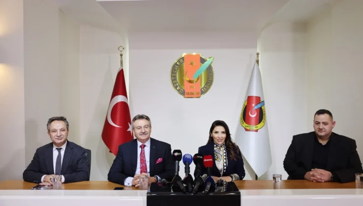 Devlet eski Bakanı Kürşad Tüzmen ve DAİMFED yönetiminden Gaziantep Gazeteciler Cemiyeti’ne ziyaret