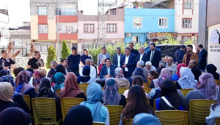 Yılmaz, Mevlana Mahallesi’nde vatandaşlarla buluştu