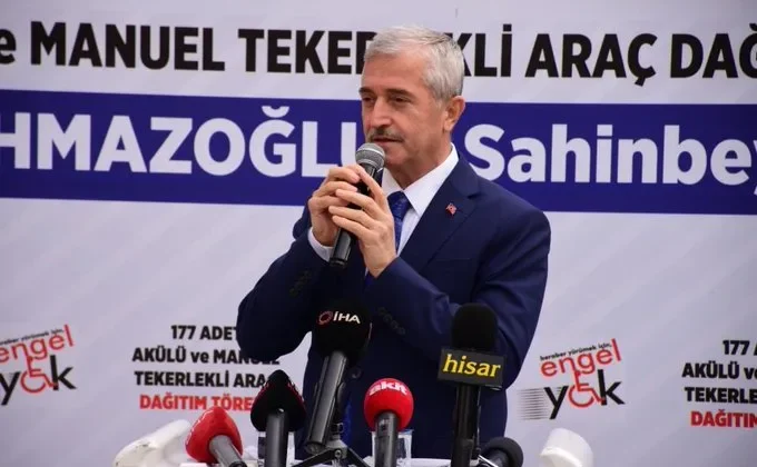 Şahinbey Belediyesi’nden 177 engelliye akülü ve manuel tekerlekli sandalye