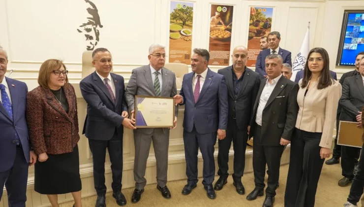 NİZİP TİCARET ODASI, SINAİ MÜLKİYET HAKLARI VE COĞRAFİ İŞARETLER PROGRAMINDA ÖDÜLLENDİRİLDİ