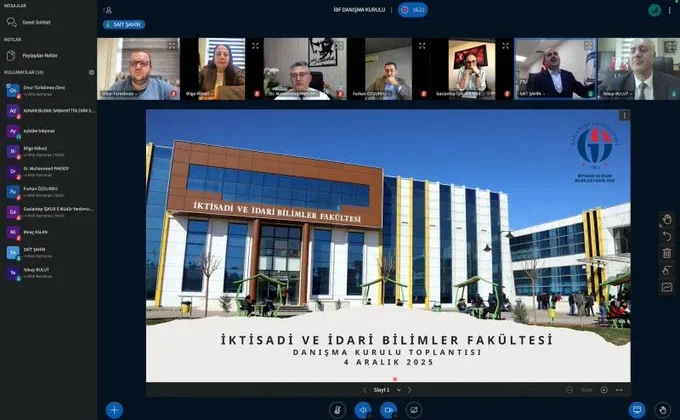 İİBF DANIŞMA KURULU ARALIK 2025 TOPLANTISI DÜZENLENDİ