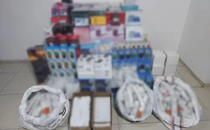 Gaziantep’te 1,3 milyon TL’lik kaçak elektronik eşya ele geçirildi: 1 gözaltı