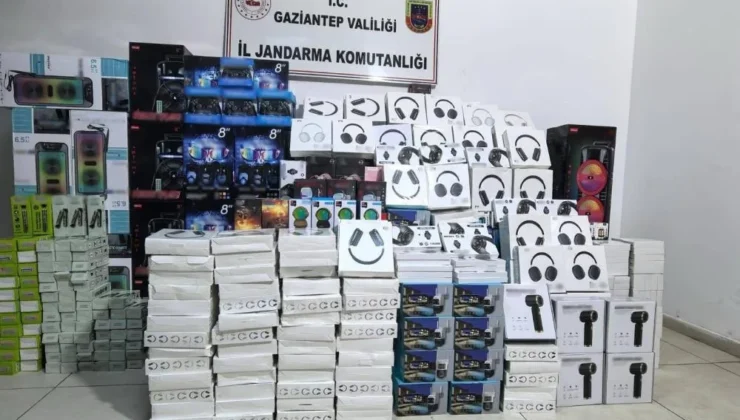 Gaziantep’te 1,5 milyon TL değerinde kaçak elektronik eşya ele geçirildi