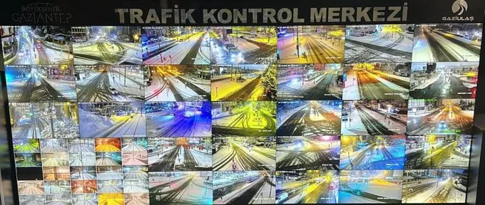 Gaziantep Büyükşehir, kar yağışına karşı tam kadro sahada