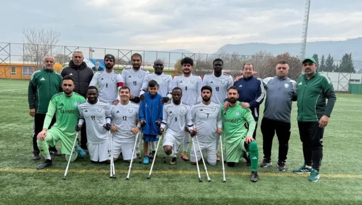 Şahinbey Amputeden farklı galibiyet 11-0