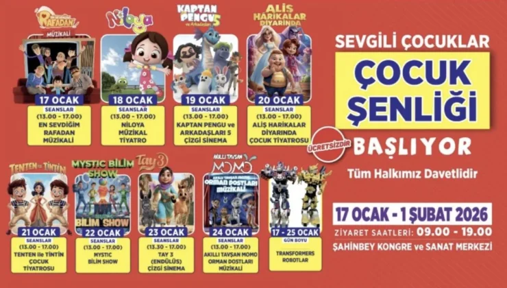BAŞKAN TAHMAZOĞLU’NDAN ÇOCUK ŞENLİĞİNE DAVET