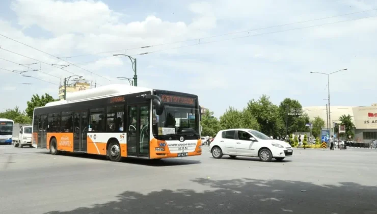 Gaziantep Büyükşehir’e bağlı toplu ulaşım araçları Cuma günü ücretsiz