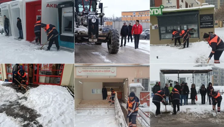 Şehitkamil’de Kar Seferberliği: Ekipler 7/24 Sahada