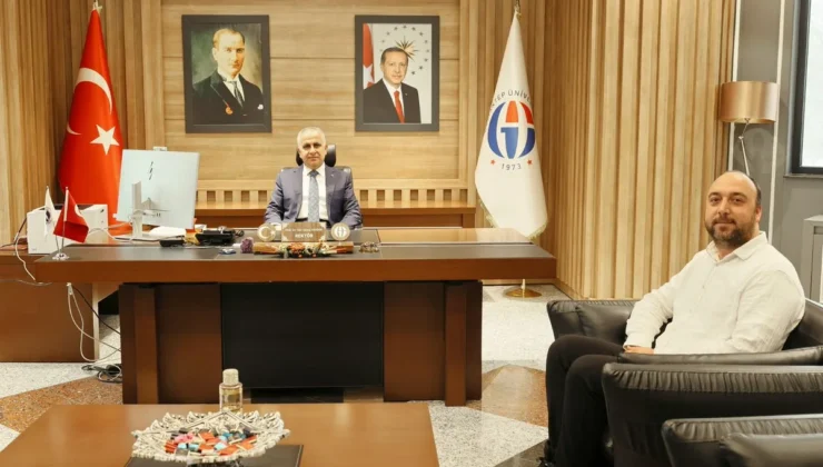 REKTÖR DOĞAN, TÜBİTAK 1002-A PROJESİNİN YÜRÜTÜCÜSÜ ZAFER BULUT’U KABUL ETTİ