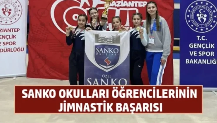 SANKO Okulları öğrencilerinin Jimnastik başarısı