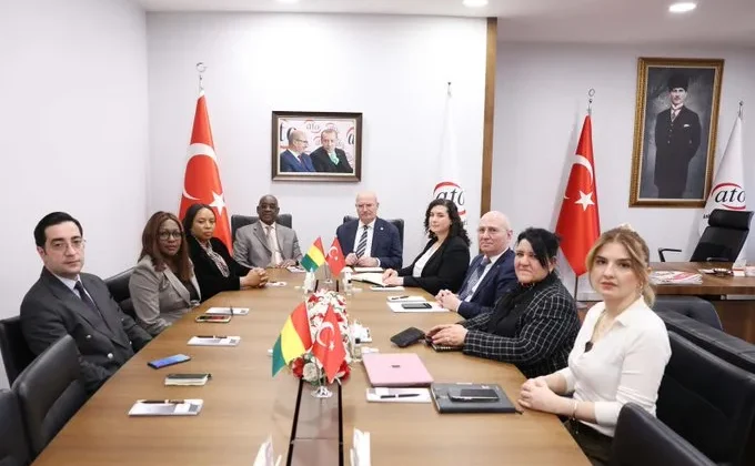 GİNE BÜYÜKELÇİSİ FOFANA, ATO BAŞKANI BARAN’I ZİYARET ETTİ