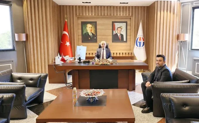 REKTÖR DOĞAN, TÜBİTAK 4004 PROJESİ KAPSAMINDA DOÇ. DR. BAŞARAN’I KABUL ETTİ