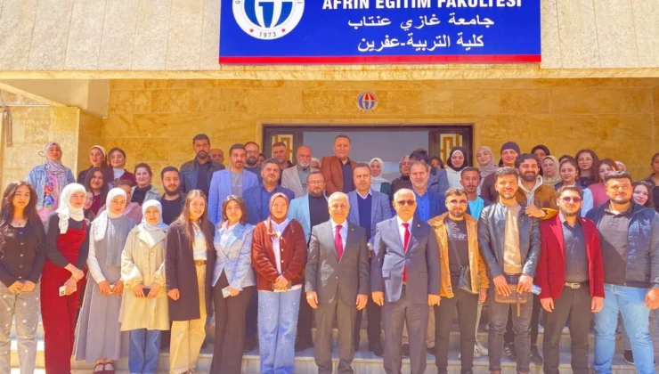 GAÜN REKTÖRÜ DOĞAN, AFRİN EĞİTİM FAKÜLTESİ’Nİ ZİYARET ETTİ