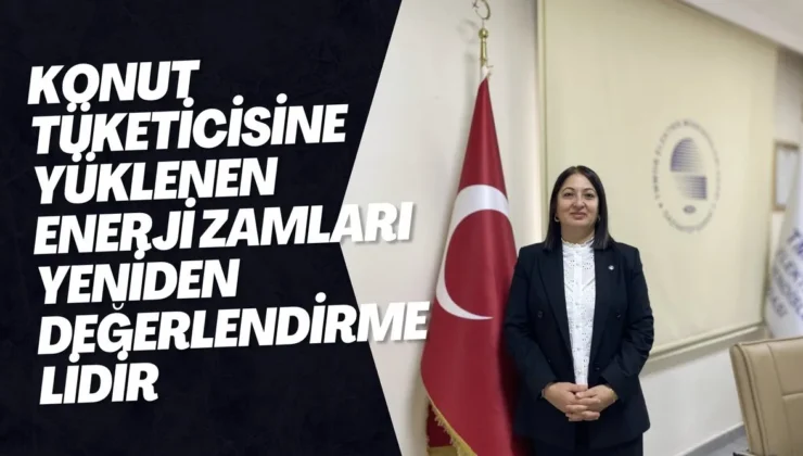 KONUT TÜKETİCİSİNE YÜKLENEN ENERJİ ZAMLARI YENİDEN DEĞERLENDİRMELİDİR