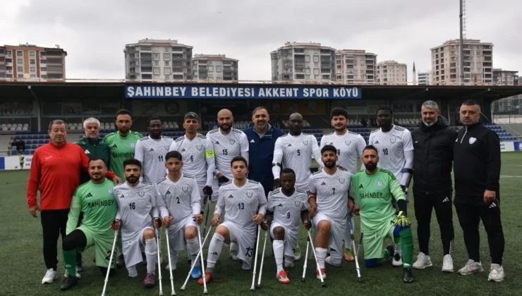 ŞAHİNBEY AMPUTE DEPLASMANDAN ZAFERLE DÖNDÜ 1-2