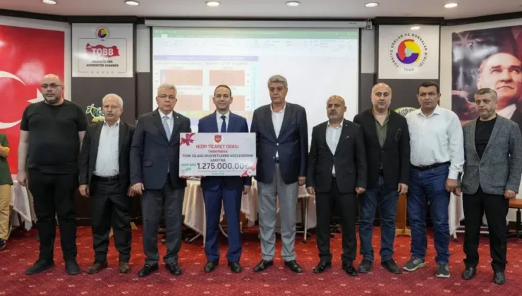 NİZİP TİCARET ODASI’NDAN KAHRAMAN ORDUMUZA DEV DESTEK: TSK GÜÇLENDİRME VAKFINA 1.275.000,00 TL ŞAHSİ BAĞIŞ!