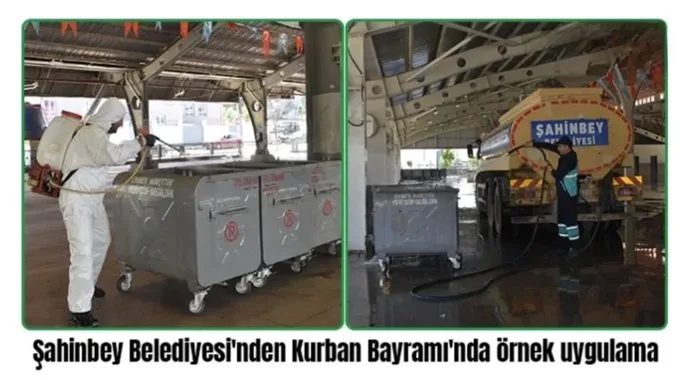 Şahinbey Belediyesi’nden Kurban Bayramı’nda örnek uygulama