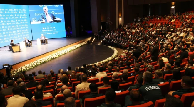 NTO, GAZİANTEP-HALEP KENT EKONOMİLERİ ZİRVESİ’NDE KÜRESEL TİCARETİN GELECEĞİ TOPLANTISINA KATILDI