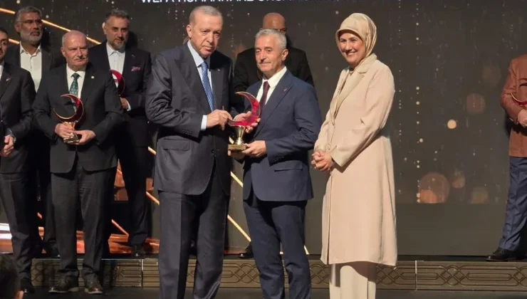 Cumhurbaşkanı Erdoğan’dan Tahmazoğu’na birincilik ödülü